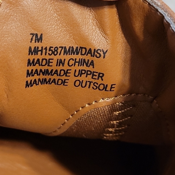 MIA Daisy Heel Clogs Brown Studs Wood Suede Slip On Vegan Leather 70s Y2K NEW - Picture 14 of 16